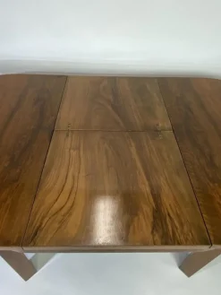Pamono Art Deco Burr Walnut Dining Table, 1930s><noscript><img width=