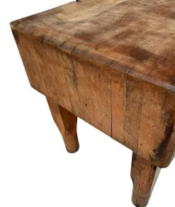 Pamono Art Deco Butcher's Block Table, 1970s><noscript><img width=