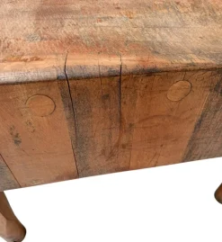 Pamono Art Deco Butcher's Block Table, 1970s><noscript><img width=