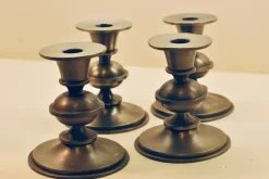 Clearance Pamono Art Deco Candleholders by Edvin Ollers for Schreuder&Olsson, 1960s, Set of 4