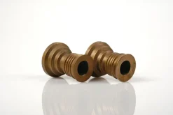 Pamono Art Deco Candleholders in Bronze, 1930s, Set of 2><noscript><img width=