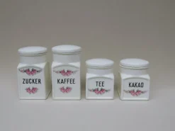 Outlet Pamono Art Deco Ceramic Jars from Max Roesler, Set of 4