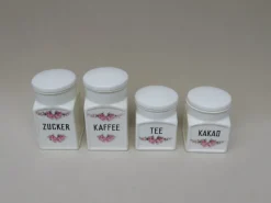 Outlet Pamono Art Deco Ceramic Jars from Max Roesler, Set of 4