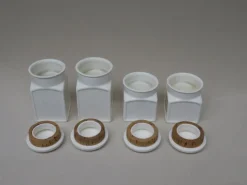 Outlet Pamono Art Deco Ceramic Jars from Max Roesler, Set of 4