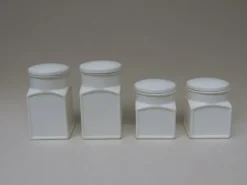 Outlet Pamono Art Deco Ceramic Jars from Max Roesler, Set of 4