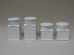 Outlet Pamono Art Deco Ceramic Jars from Max Roesler, Set of 4