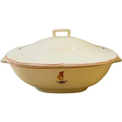 Pamono Art Deco Ceramic Soup Tureen by Gio Ponti for S.C. Richard, 1935s> Dinnerware Accessories