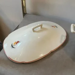 Pamono Art Deco Ceramic Soup Tureen by Gio Ponti for S.C. Richard, 1935s><noscript><img width=