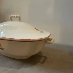 Pamono Art Deco Ceramic Soup Tureen by Gio Ponti for S.C. Richard, 1935s><noscript><img width=