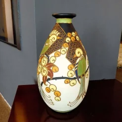 Pamono Art Deco Ceramic Vase from Boch Frères Keramis, 1926> Vases