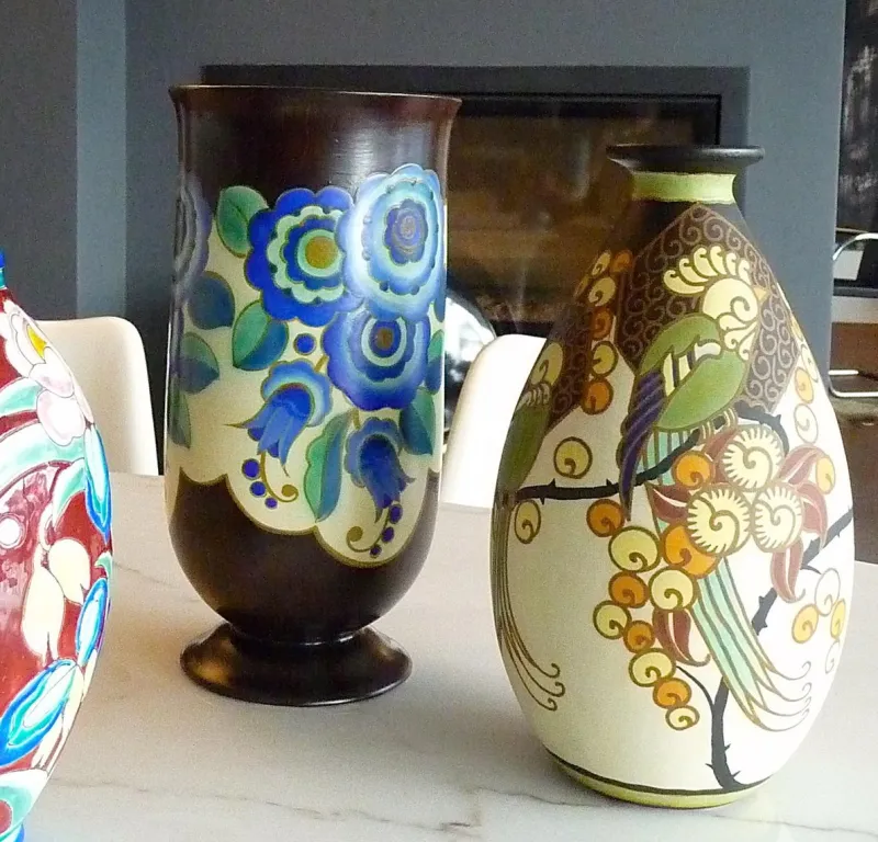 Pamono Art Deco Ceramic Vase from Boch Frères Keramis, 1926> Vases