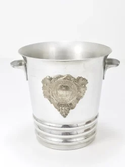 Pamono Art Deco Champagne Ice Bucket from Heidsieck & Co, 1940s><noscript><img width=