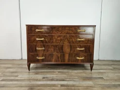 Pamono Art Deco Chest of Drawers in Walnut Burl, 1940> Dressers, Commodes & Chests
