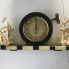 Outlet Pamono Art Deco Clock in Marble and Brass, 1930s