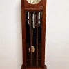New Pamono Art Deco Clock with Long Case in Oak, 1940s