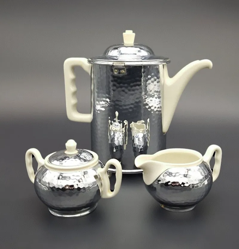 Pamono Art Deco Coffee Service from Thermisol, 1930s, Set of 3
