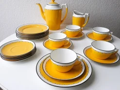 Pamono Art Deco Coffee Service in Porcelain from Suisse Langenthal, Switzerland, 1930s, Set of 22> Coffee & Tea Service