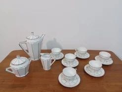 Hot Pamono Art Deco Coffee Service, 1930s, Set of 9