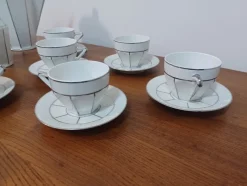 Hot Pamono Art Deco Coffee Service, 1930s, Set of 9