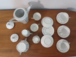 Hot Pamono Art Deco Coffee Service, 1930s, Set of 9
