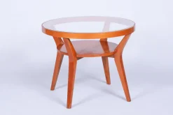 New Pamono Art Deco Coffee Table in Oak by Koželka and Kropáček, 1940s