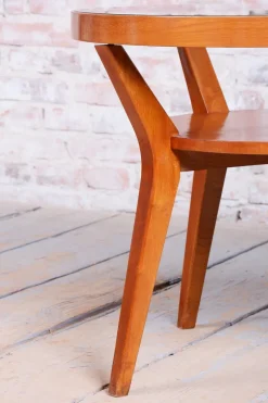 New Pamono Art Deco Coffee Table in Oak by Koželka and Kropáček, 1940s