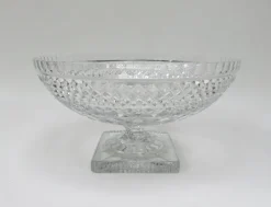 Pamono Art Deco Crystal Glass Fruit Bowl with Feet