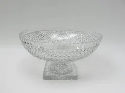Pamono Art Deco Crystal Glass Fruit Bowl with Feet