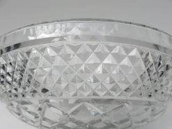 Pamono Art Deco Crystal Glass Fruit Bowl with Feet