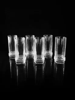 Clearance Pamono Art Deco Crystal Longdrink Glasses from Christian Dior, 1980s, Set of 6