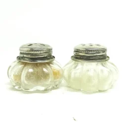 Outlet Pamono Art Deco Crystal Salt Holders, United Kingdom, 1950s, Set of 2
