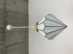 Pamono Art Deco Cubist Pendant, 1930s><noscript><img width=