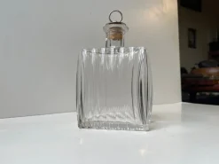 Clearance Pamono Art Deco Danish Crystal Cushion Shaped Decanter, 1930s