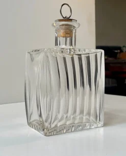 Clearance Pamono Art Deco Danish Crystal Cushion Shaped Decanter, 1930s