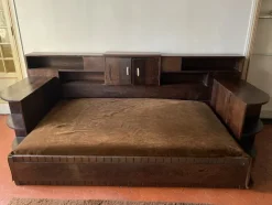 Pamono Art Deco Daybed in Palm Wood, 1930s> Daybeds & Chaises Lounges