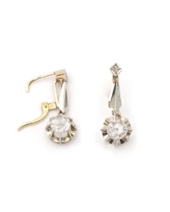 Pamono Art Deco Diamond Earrings, Set of 2><noscript><img width=