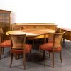 Hot Pamono Art Deco Dining Table and Chairs by Bruno Poul for Veb Werkstätten, 1935s, Set of 10