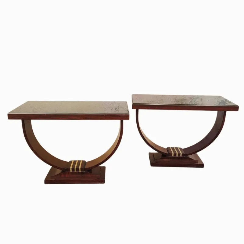 Pamono Art Deco Display Consoles, Set of 2> Console Tables