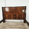 Outlet Pamono Art Deco Double Bed in Mahogany Burl with Ebonized Profiles, 1930s
