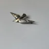 Best Pamono Art Deco Dove Pin Brooch in Sterling Silver, 1930s