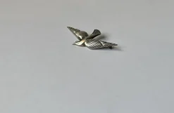 Best Pamono Art Deco Dove Pin Brooch in Sterling Silver, 1930s
