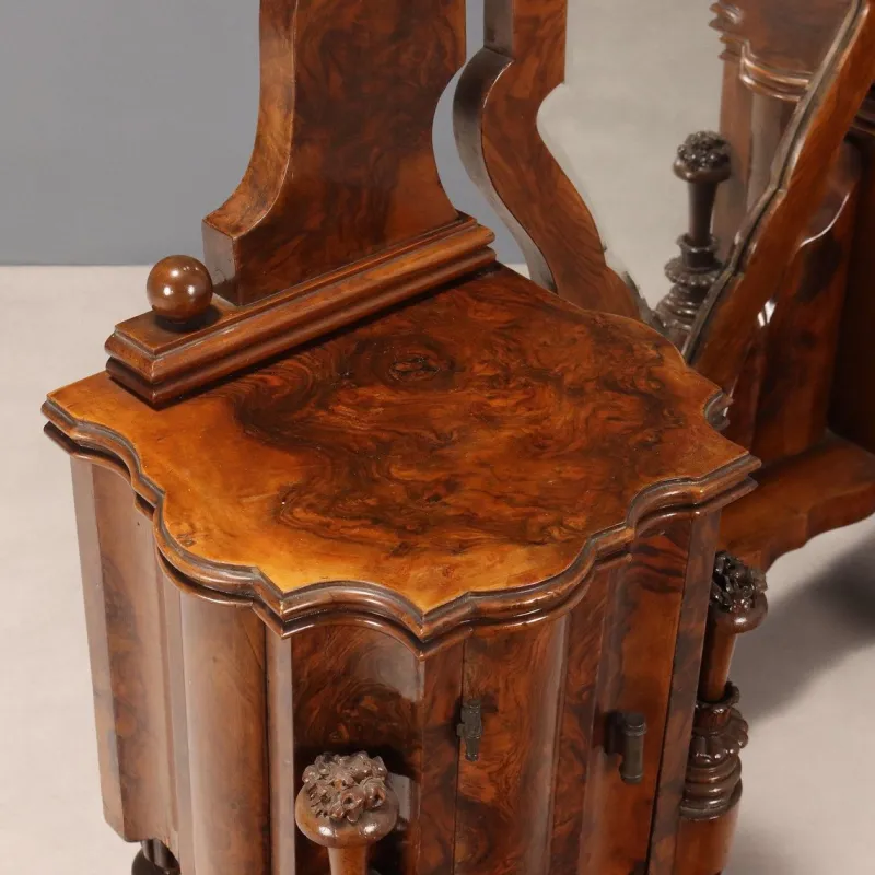 Clearance Pamono Art Deco Dressing Table in Walnut