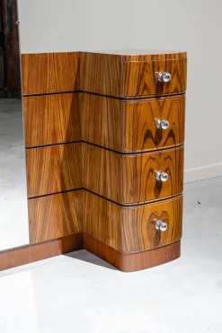 Pamono Art Deco Dressing Table in Zebrawood, 1925><noscript><img width=