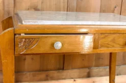 Pamono Art Deco Dressing Table with Marble Tray, 1940s><noscript><img width=