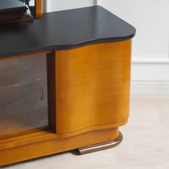 Pamono Art Deco Dressing Table with Mirror, 1940s><noscript><img width=