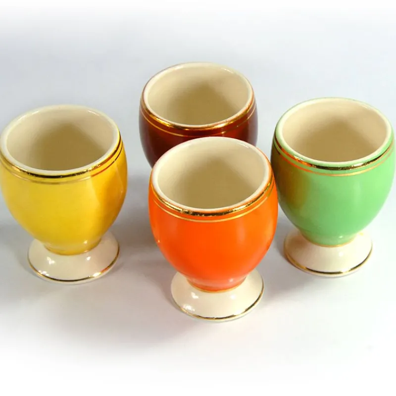 Clearance Pamono Art Deco Egg Cups from Cerom, Romania, 1930s, Set of 4
