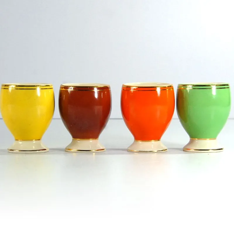 Clearance Pamono Art Deco Egg Cups from Cerom, Romania, 1930s, Set of 4