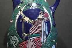 Hot Pamono Art Deco Egyptian Revival Style Ceramic Pitcher, 1930s