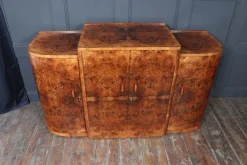 Best Pamono Art Deco English Figured Walnut Sideboard, 1930s