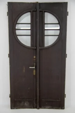 Outlet Pamono Art Deco Entrance Double Doors, 1930s